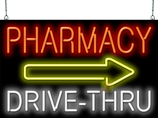 Pharmacy Drive-Thru Neon Sign