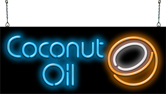 Coconut Oil Neon Sign