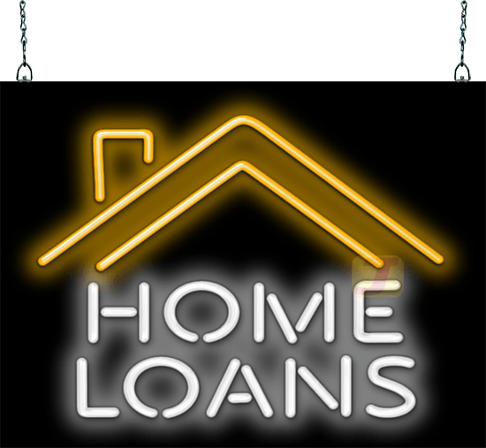 Home Loans Neon Sign