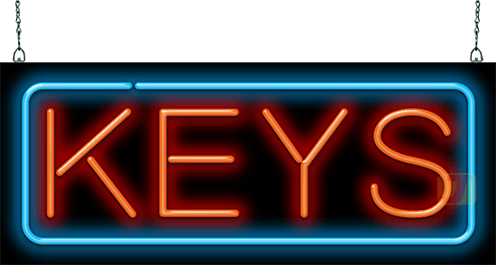 Keys Neon Sign