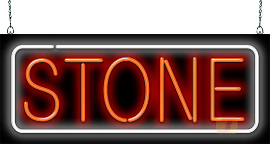 Stone Neon Sign