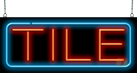 Tile Neon Sign