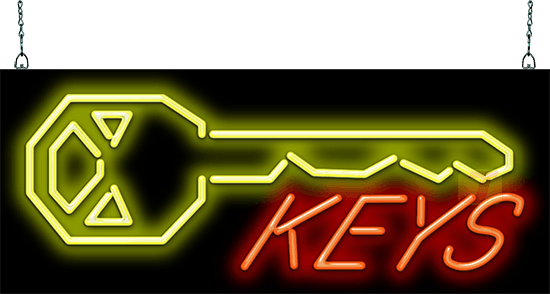 Keys Neon Sign