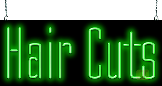 Hair Cuts Neon Sign