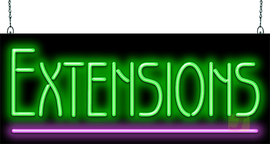 Extensions Neon Sign