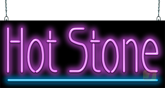 Hot Stone Neon Sign