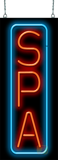 Spa Vertical Neon Sign