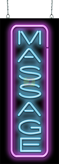 Massage Vertical Neon Sign