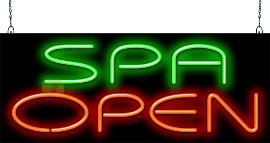 Spa Open Neon Sign