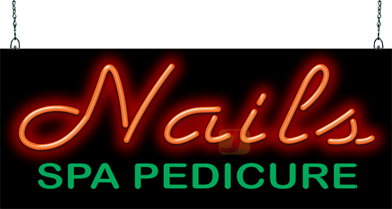 Nails Spa Pedicure Neon Sign