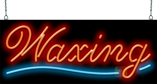 Waxing Neon Sign