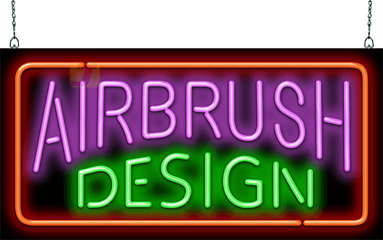 Airbrush Design Neon Sign