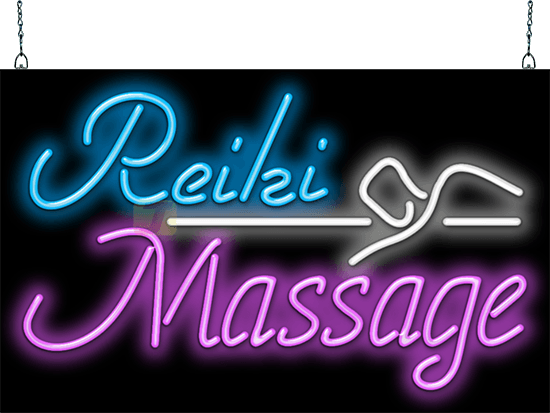 Reiki Massage Neon Sign