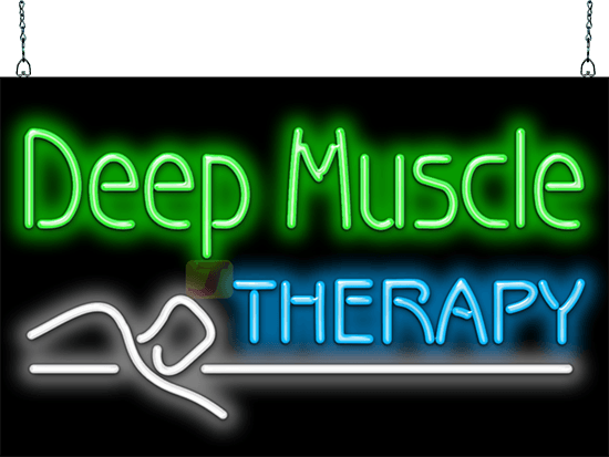 Deep Muscle Therapy Neon Sign