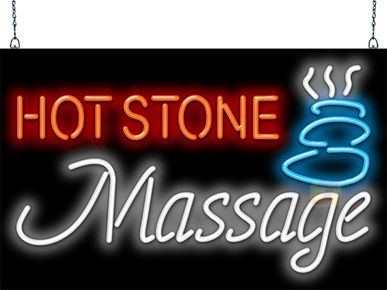 Hot Stone Massage Neon Sign