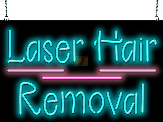 Laser Hair Removal Neon Signs