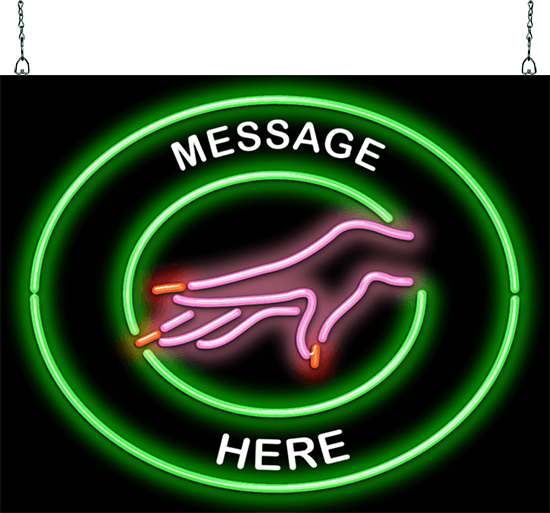 Custom Message Nails Neon Sign Neon Sign