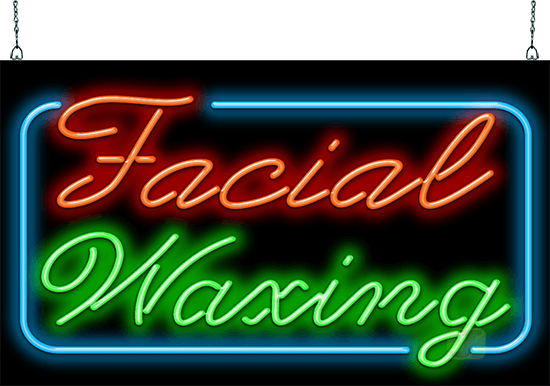 Facial Waxing Neon Sign