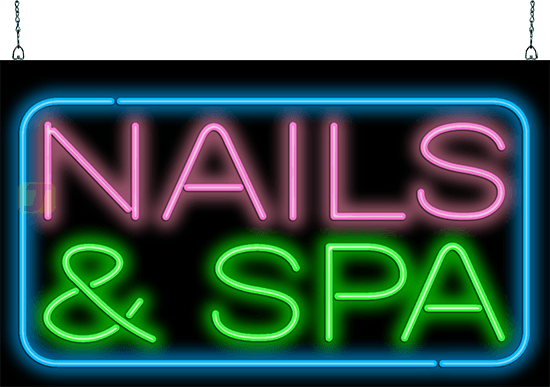 Nails & Spa Neon Sign