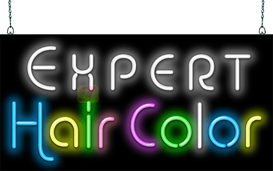 Expert Hair Color Neon Sign