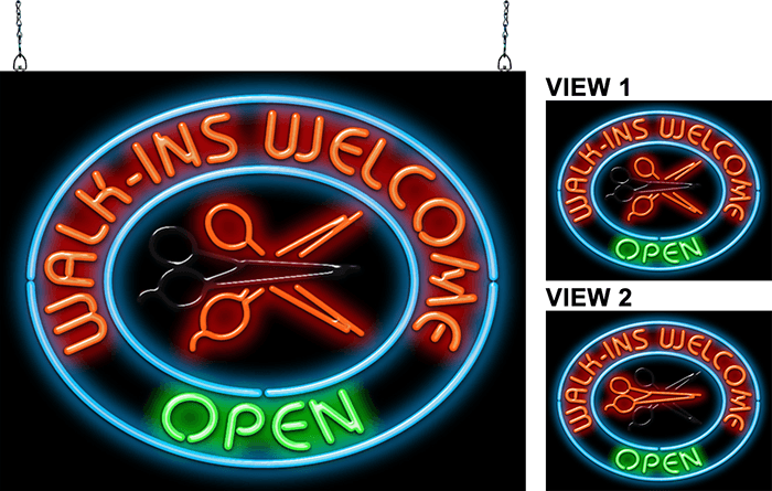 WALK INS WELCOME Neon Sign