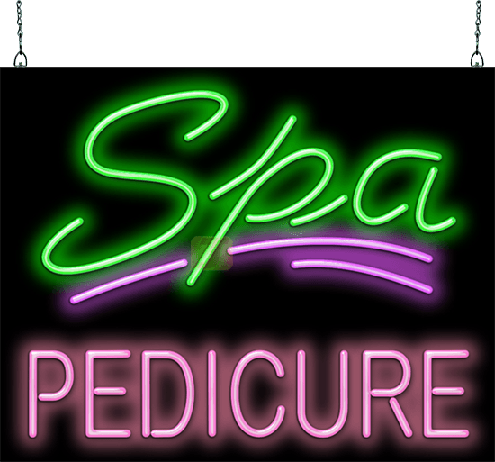 Spa with Pedicure Neon Sign