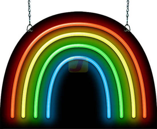 Rainbow Neon Sign