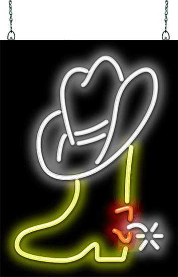 Cowboy Boot and Hat Neon Sign