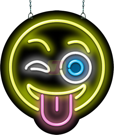 smiley face with tongue sticking out logo