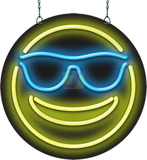 Cool Emoji Neon Sign | HS-25-45 | Jantec Neon