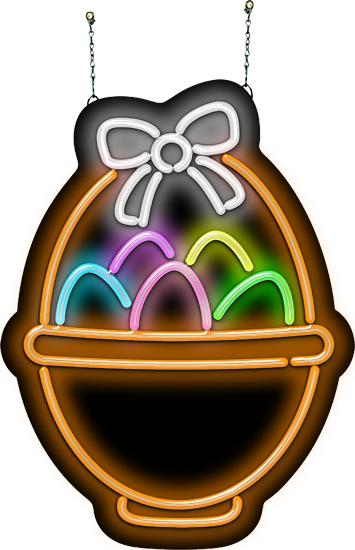 Easter Basket Neon Sign