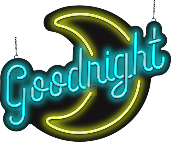 Goodnight Moon Neon Sign