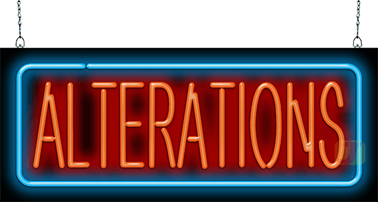 Alterations Neon Sign