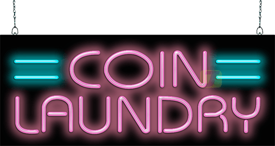 Coin Laundry Neon Sign