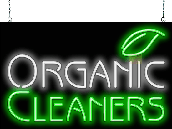 Organic Cleaners Neon Sign