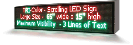 led scrolling message sign