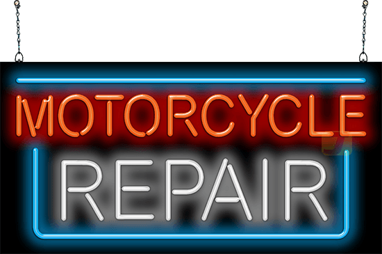 Motorcycle Repair Neon Sign