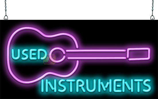 Used Instruments Neon Sign