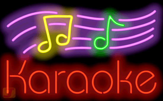 Karaoke Neon Sign w/ Notes | MG-40-30 | Jantec Neon