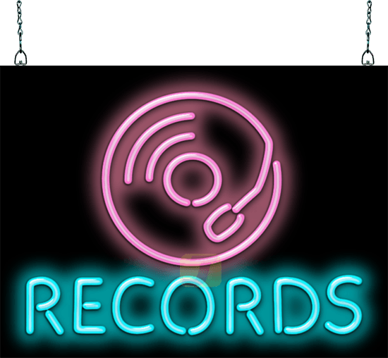 Records Neon Sign
