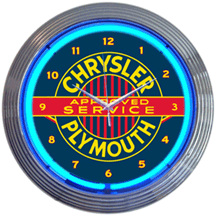 Chrysler Plymouth Neon Clock