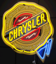 Chrysler Badge Neon Sign