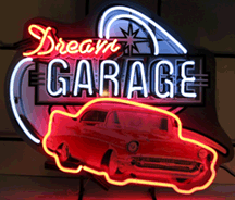 Dream Garage 57 Chevy Neon Sign