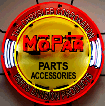 Mopar Circle Neon Sign