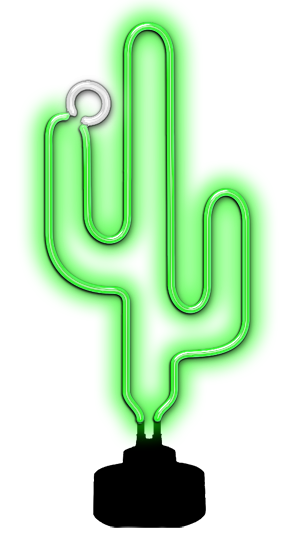 Cactus Neon Sculpture