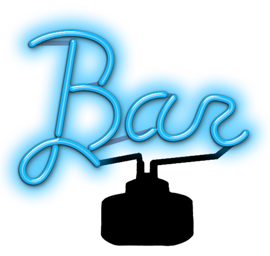 Bar Script Neon Sculpture