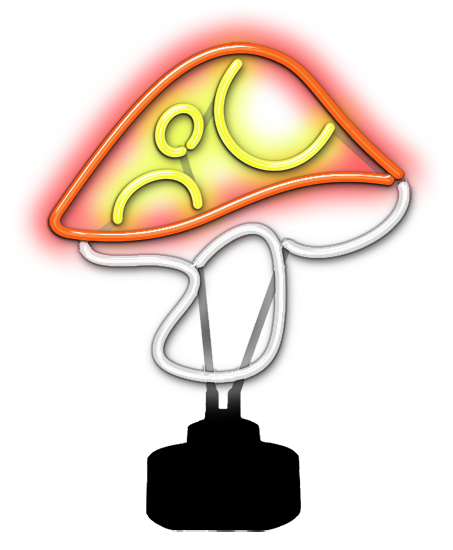 Mushroom Neon Sculpture