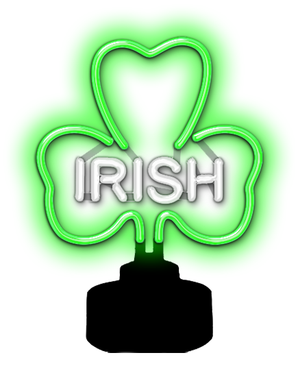 Irish Shamrock Neon Sculpture