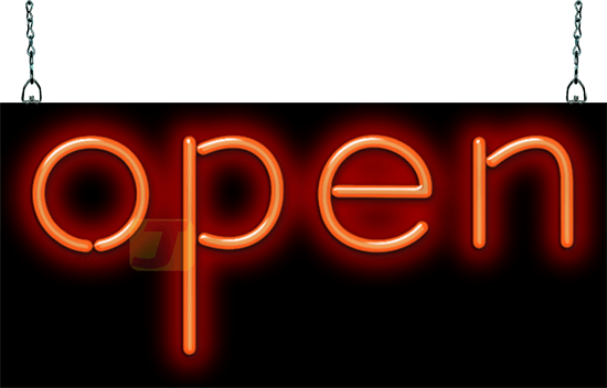 Nostalgic Open Neon Sign