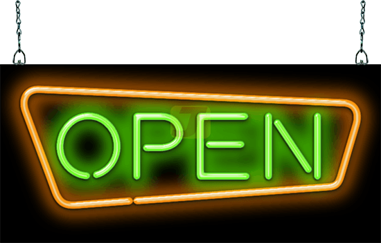 Retro Style Open Neon Sign